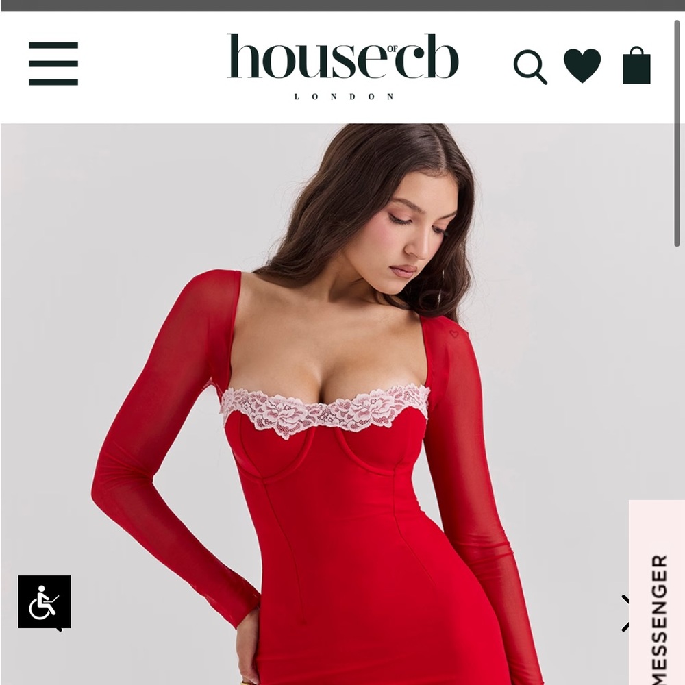 House of CB Seraphina Dress in color Red